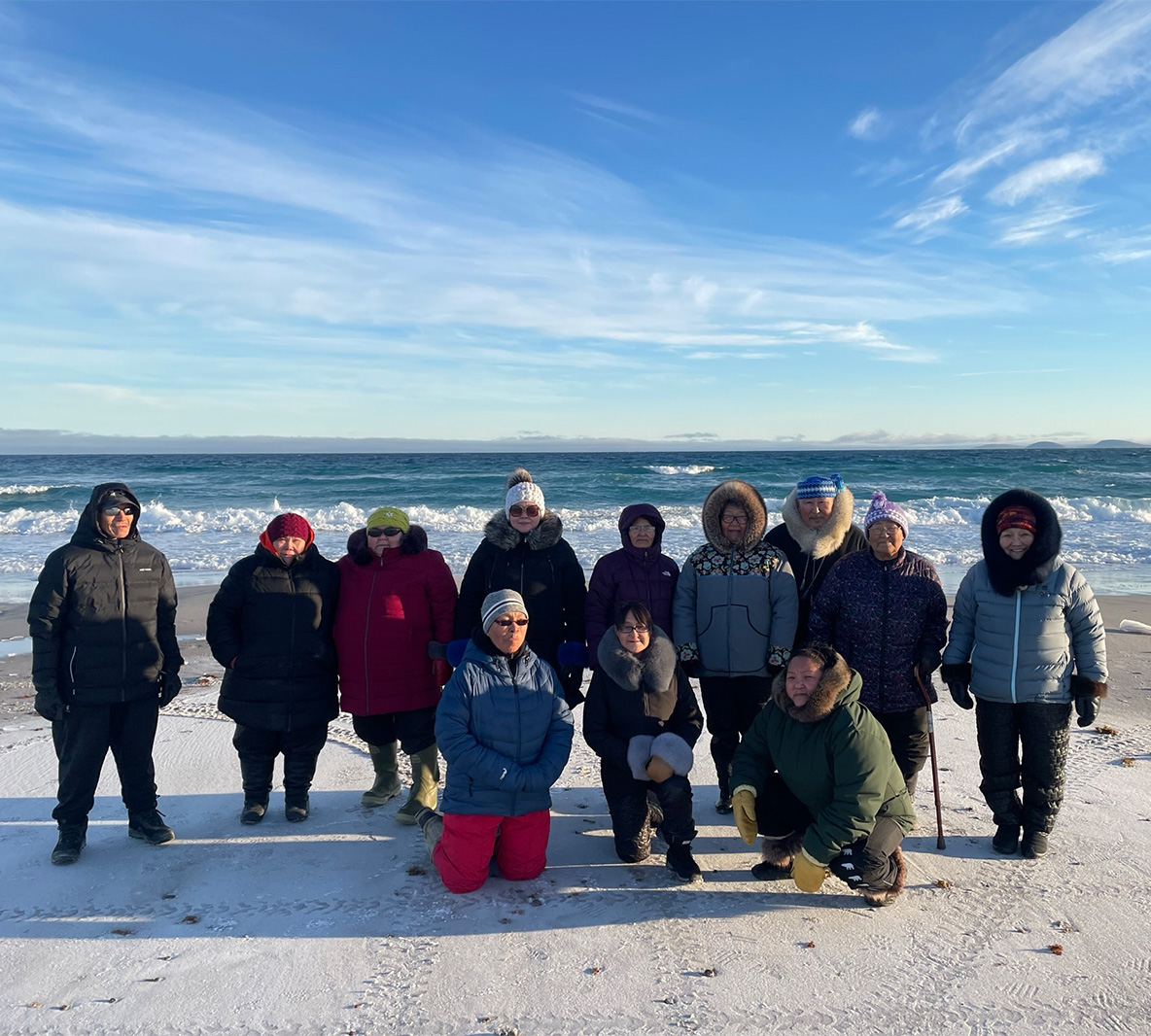 Community members at an Ilisaqsivik gathering in Clyde River, Nunavut